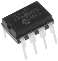 Sterownik bramki MOSFET 8-pinowy 9 A PDIP TC4421CPA CMOS, TTL 18V