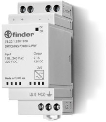 Power supply, 12 VDC, 2.1 A, 25 W, 78.25.1.230.1200
