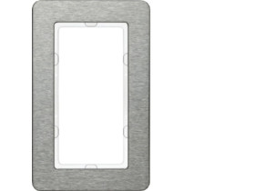 BERKER Q.7 Ramka z dużym wycięciem stal szlach 13096083 HAGER