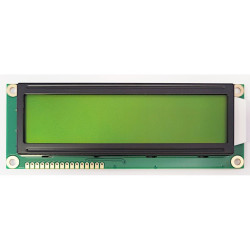 LCD-CC-1602C-YIY-Y/G-E6 C – wyświetlacz alfanumeryczny BIG 16×2, czarne znaki, zielone tło