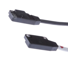 Czujnik optyczny bariera świetlna 10x3,5x14mm Sn: 0,15m 12-24V DC PNP NO kabel 2m IP67 OYQ30100