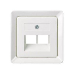 ELSO 503664 Płyta centralna ELSO 503664 dla 2xRJ45 czysta biel 1 szt.