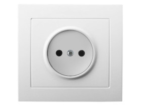 KIER Gniazdo pojedyncze biały GP-1W/00 OSPEL