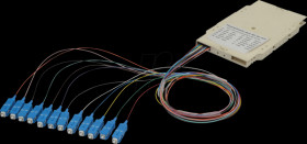 A-96522-02-UPC-4 Splice cassette with 12 pigtails, pre-assembled, SC, OM4