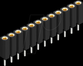 BL 5 12 Socket, 1-row, 1 x 12 - 2.54 mm