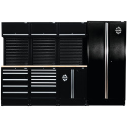 Bunker 27203 15 Piece Modular Storage Combo with Worktop, 2955mm