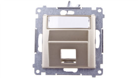 Simon 54 Pokrywa Gniazda Teleinformatycznego Pojedynczego Rj Keystone Skośna...