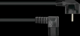 SK0151-S018 Safety plug type E+F (90° angled), to socket C15, 1,8m