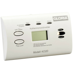 Gloria 002518.0571 KO2D CO Detector Battery-Powered Digital Display