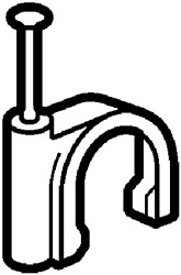 Spinka do kabli 14mm Szary Spinka do kabli