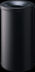 330701 Safe paper bin, round, 60 l, black
