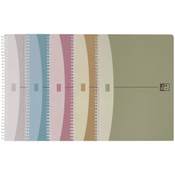 Oxford 100101421 Notepad A4 Squared 90 sheets Blue Grey Green Purple Red