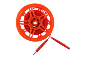 Przewód pomiarowy 25m czerwony na szpuli /wtyki bananowe/ WAPRZ025REBBSZ