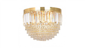 Lampa Sufitowa Charlotte Kolor Złoty/Przezroczysty Metal/Szkło, 5Xe14 Ip20...