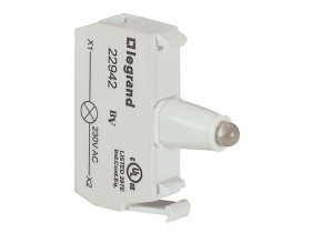 OSMOZ Korpus do główek podświetlanych zielony 230 v zaciski śrubowe 022942 LEGRAND