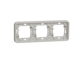 MUREVA STYL Podstawa podtynkowa 3 potrójna pozioma IP55 biały MUR39109 SCHNEIDER ELECTRIC