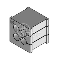 Moduł uszczelniający KT multi, mały, KT 4/6, z otworami 4x6-6 mm, 39932