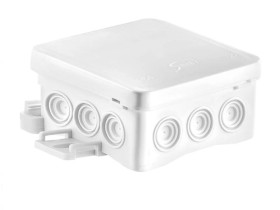 Puszka naścienna NS5 75x75x40 mm bezhalogenowa samogasnąca UV IP54 Fastbox&Hook biała 35360106 SIMET