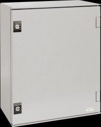 NSYPLM54BG Polyester enclosure, H 530 x W 430 x D 200 mm, with MP Bakelite