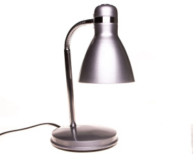 Lampka biurkowa max 10W LED E27 kl.II IP20 ZARA HR-40-SR srebrny 7560