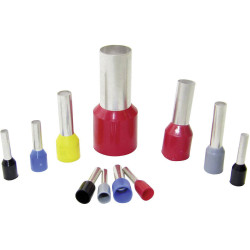 WKK 040018W Ferrule 4mm&#xB2; Partially Insulated Grey 100Pieces