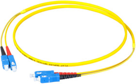FO patch cable, SC duplex to SC duplex, 1 m, OS2, singlemode 9/125 µm, O2513FT.1