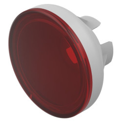 Soczewki do wskaźników, 70-911, Czerwony, Okrągły, średnica: 15.4, długość: 13.2