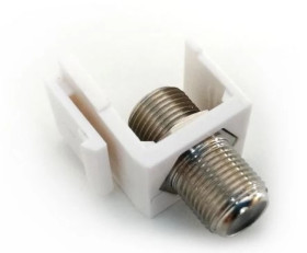 Uchwyt Keystone ze złaczem F/F żeńskim CL-BLIND-F-GN /10szt/