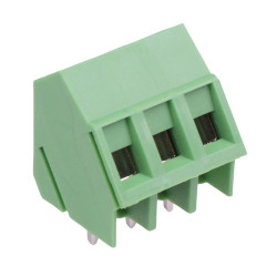 3-Way 5.00mm 45° PCB Terminal Block 20A 300V