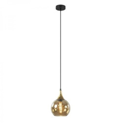 Lampa wisząca nowoczesna 1xE27 CALLISTO BLACK/GOLD