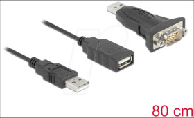 61506 Adapter USB 2.0 Type-A to 1 x Serial RS-232 D-Sub 9 pin male wit