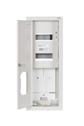 Rozdzielnica licznikowa podtynkowa 1-licznikowa 1-fazowy, 12 modułów z zamkiem i szybą IP31 RL 1F12 ZSZ 2-063