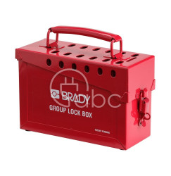 Przenośna metalowa skrzynka blokowania grupowego LOTO, 065699