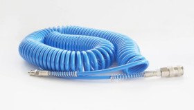 Wąż spiralny pneumatyczny 8x5 mm z szybkozłączami DN7,2 długość 5 m