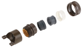 Złącze 32-pinowe Męski ITT Cannon Męski Montaż na kablu rozmiar 18