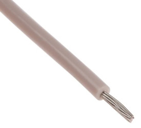 Przewód jednożyłowy linkowy, Przewód instalacyjny 1430, 0,2 mm², 11/0,16 mm, 24 AWG, PVC, 300 V, Biały, dł. 100m, RS PRO