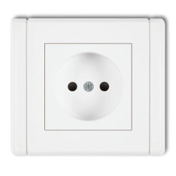 FLEXI Gniazdo pojedyncze b/u biały FGP-1p