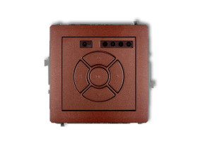 DECO Wyłącznik roletowy (sterowanie lokalne i pilotem sterowanie strefą i podstrefą) brązowy metalik 9DSR-4 KARLIK