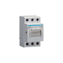 Hager SH363N Main Switch 63A 230/400V 3-Pin Grey for DIN Rail Mounting