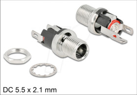 90056 Plug connector, DC, flush-mounted socket