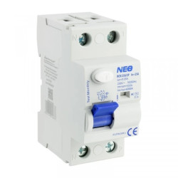 Wyłącznik różnicowoprądowy NEO 25A 30mA 2-biegunowy typ AC RCD/25A/2P