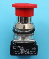 NEF-30-DRPXYc CZERWONY 230V PRZYCISK