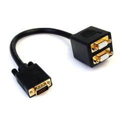 StarTech.com VGASPL1VV 1 ft VGA To 2x VGA Video Splitter Cable – M/F