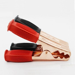 12x15 cm Booster Cable Clamps - 2 pcs - Black & Red