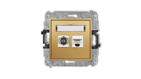 Mini Mechanizm Gniazda Antenowego Poj. Typu F (Sat) + Gniazda Komp. Poj....