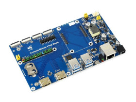 Waveshare Raspberry Pi Compute Module 4 IO Board With PoE Feature, for all Variants of CM4