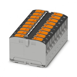 Blok rozdzielczy PTVFIX 18X2,5 BK, czarne złącze przemysłowe - 18 punktów przyłączeniowych o przekroju 2,5mm2 /10szt./