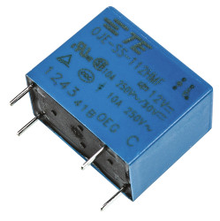 Przekaźnik mocy 12V dc SPST TE Connectivity 450mW, montaż PCB 320Ω Otwór przezierny