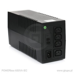 GT UPS POWERbox Tower 850VA/480W Line-Interactive 4xIEC C13 12V-9Ah LCD