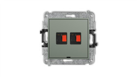 Mini Mechanizm Gniazda Głośnikowego Podwójnego, Bez Pola Opisowego Szałwiowy...